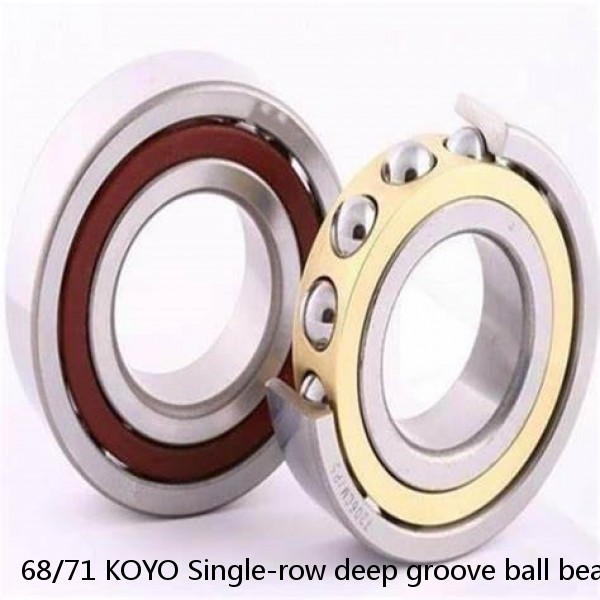 68/71 KOYO Single-row deep groove ball bearings