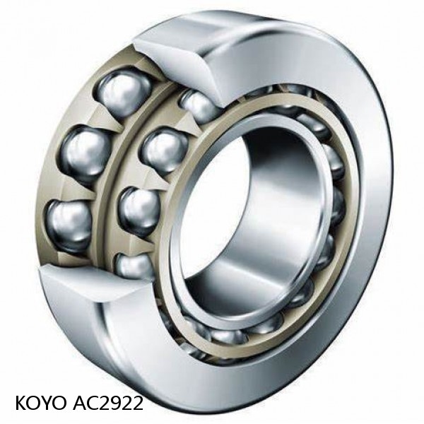 AC2922 KOYO Single-row, matched pair angular contact ball bearings