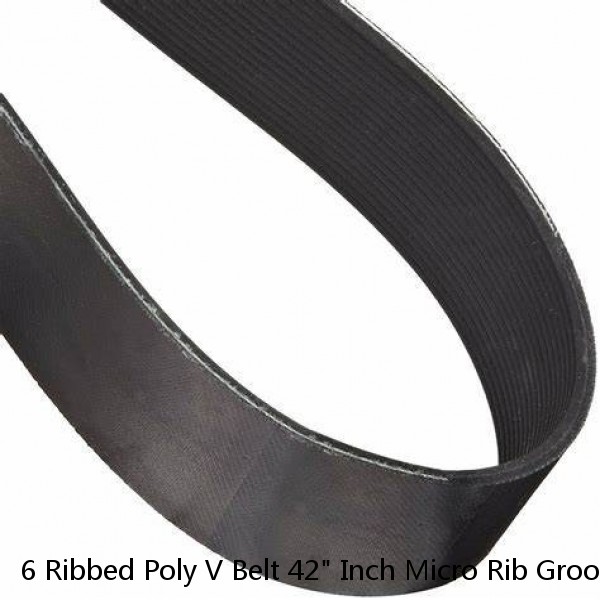 6 Ribbed Poly V Belt 42" Inch Micro Rib Groove Flat Belt Metric 420J6 420 J 6