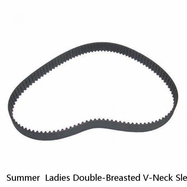 Summer  Ladies Double-Breasted V-Neck Sleeveless Suit Skirt  - Best UK DEALS